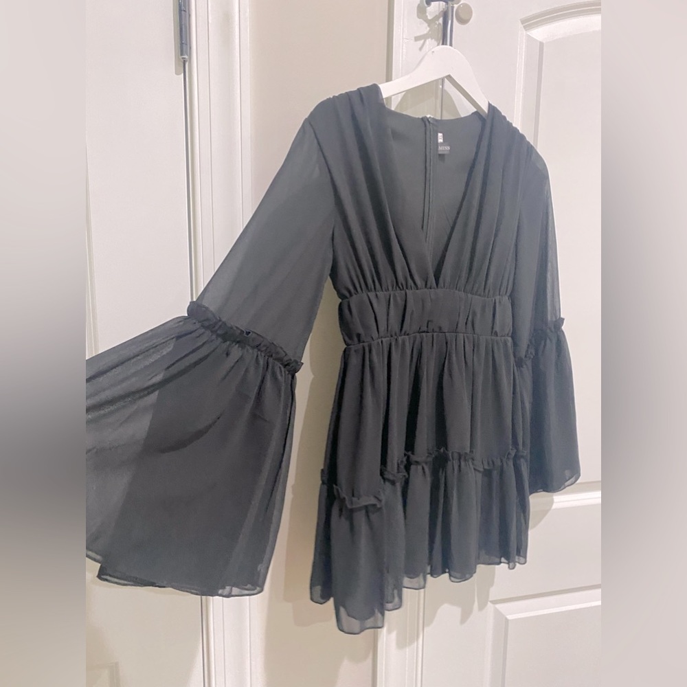 Black long sleeve dress - Picture 2 of 2